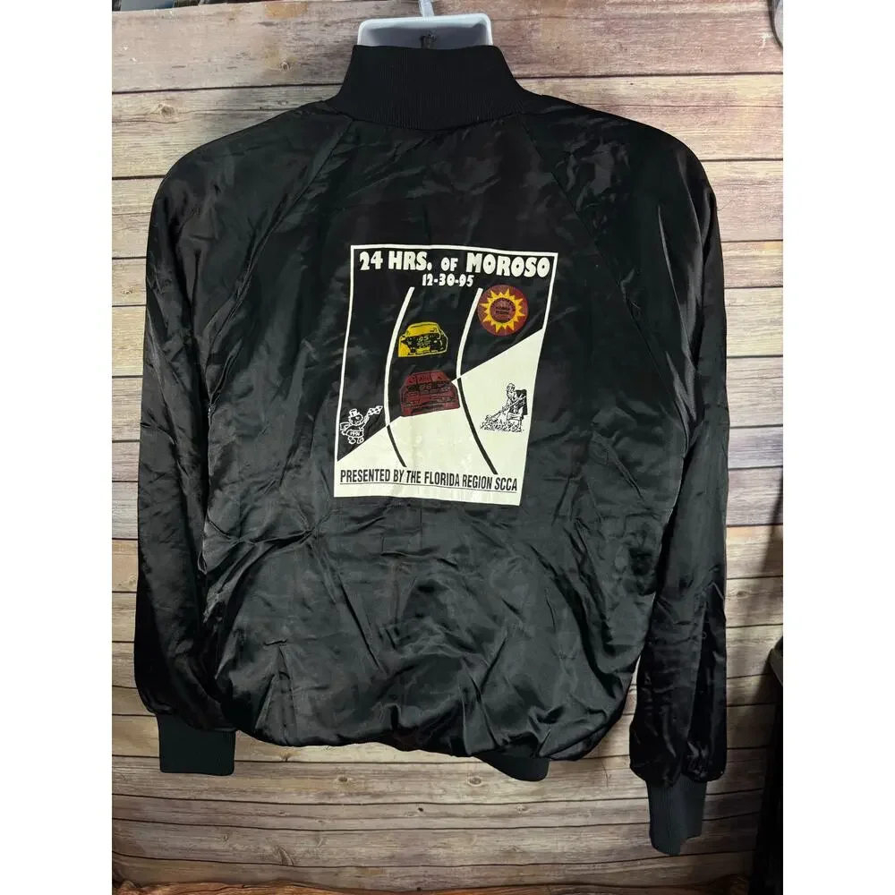 Vintage 1995 Moroso Motorsports Racing Black Jacket - Made in USA Size Medium